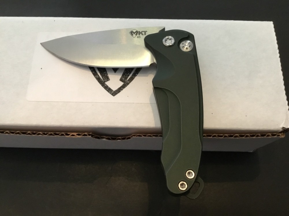 Custom Medford Knife Smooth Criminal Button Lock Flipper Folder Folding Knife