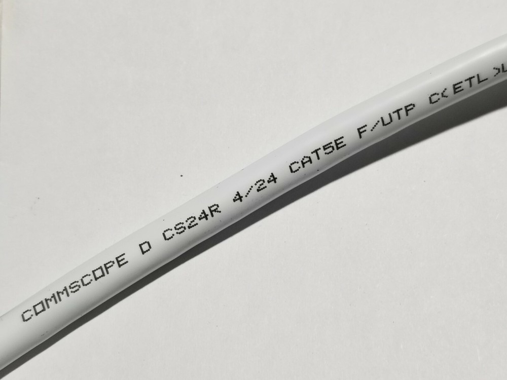 Commscope CS24R Cat5E F/UTP Shielded Network Ethernet Cable Riser White /100ft