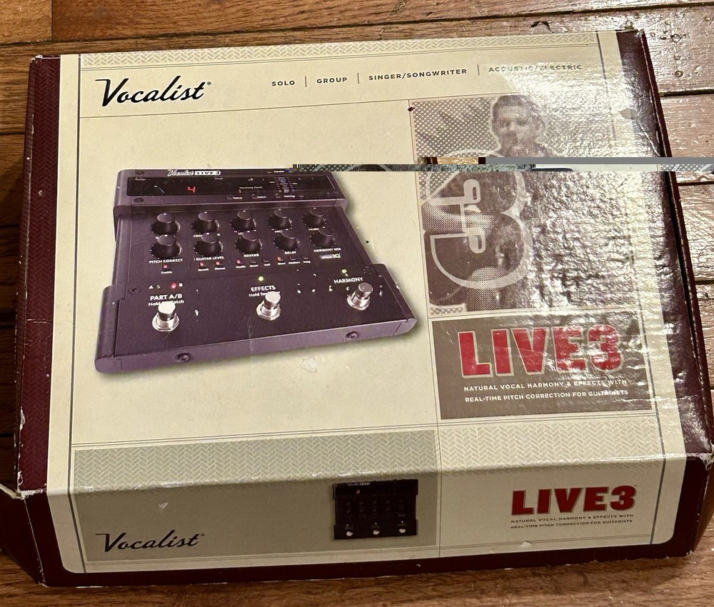 Digitech Vocalist Live 3 Vocal Multi Effects Processor Pedal
