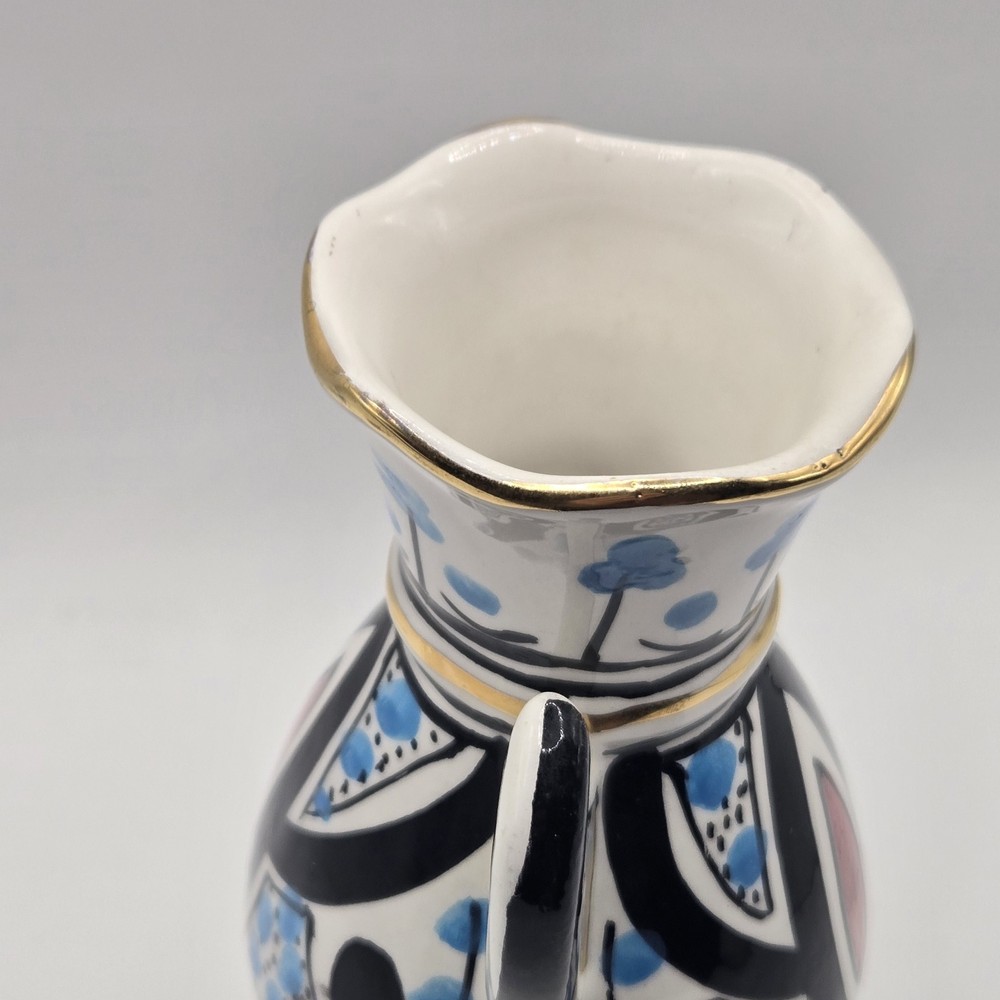 Azouz Kharraz Ceramic Horned Vase