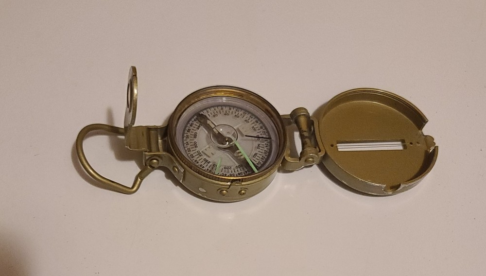 Vintage Lensatic Liquid Filled Compass