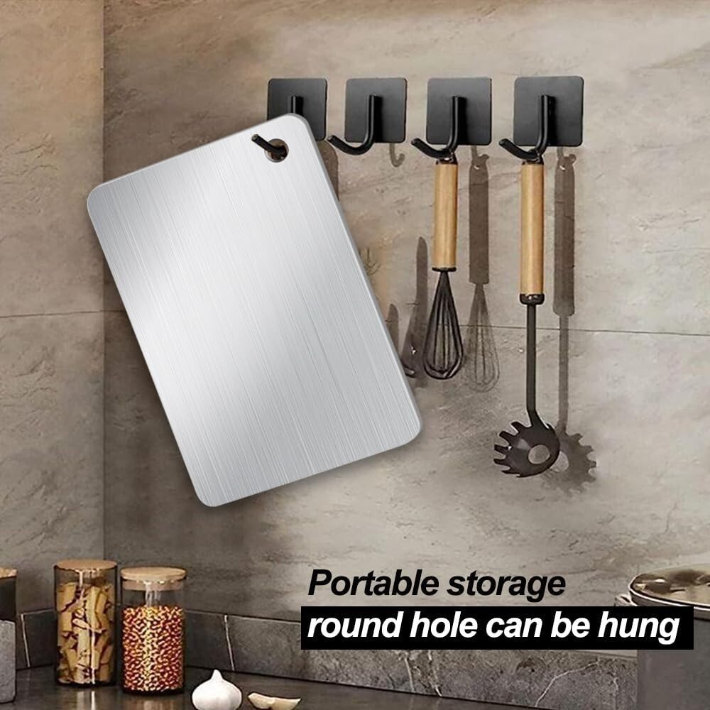 Titanium Kitchen Cutting Board – Small, Non-Stick, Double-Sided