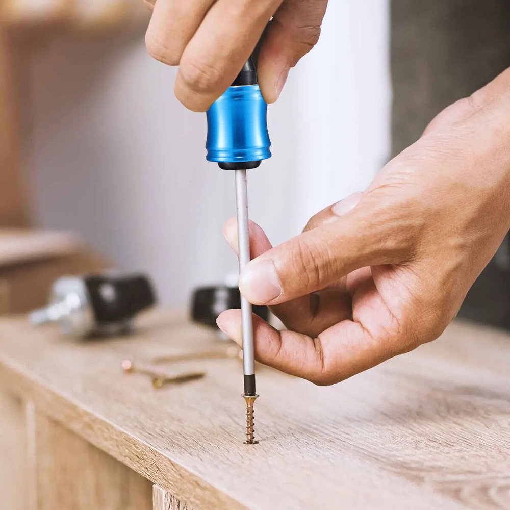 14PCS 1/4" Hex Shank Quick Release Keychain Screwdriver Drill Bit Holder Bit Set