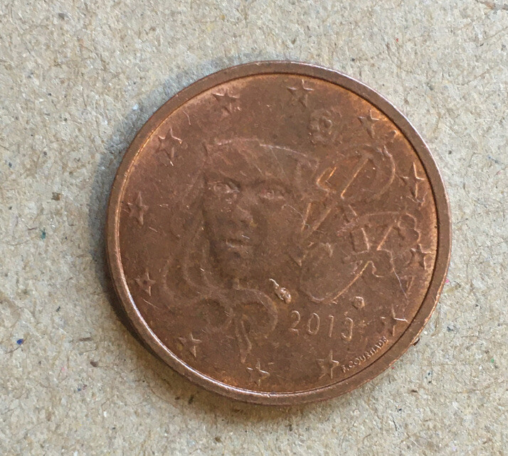 2013 Two (2) Cent  France  Circulated Coin