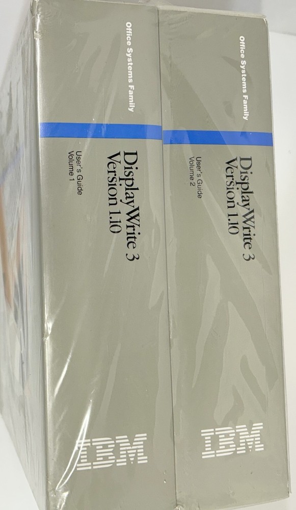 IBM DisplayWrite 3 vrs 1.10 New in Box