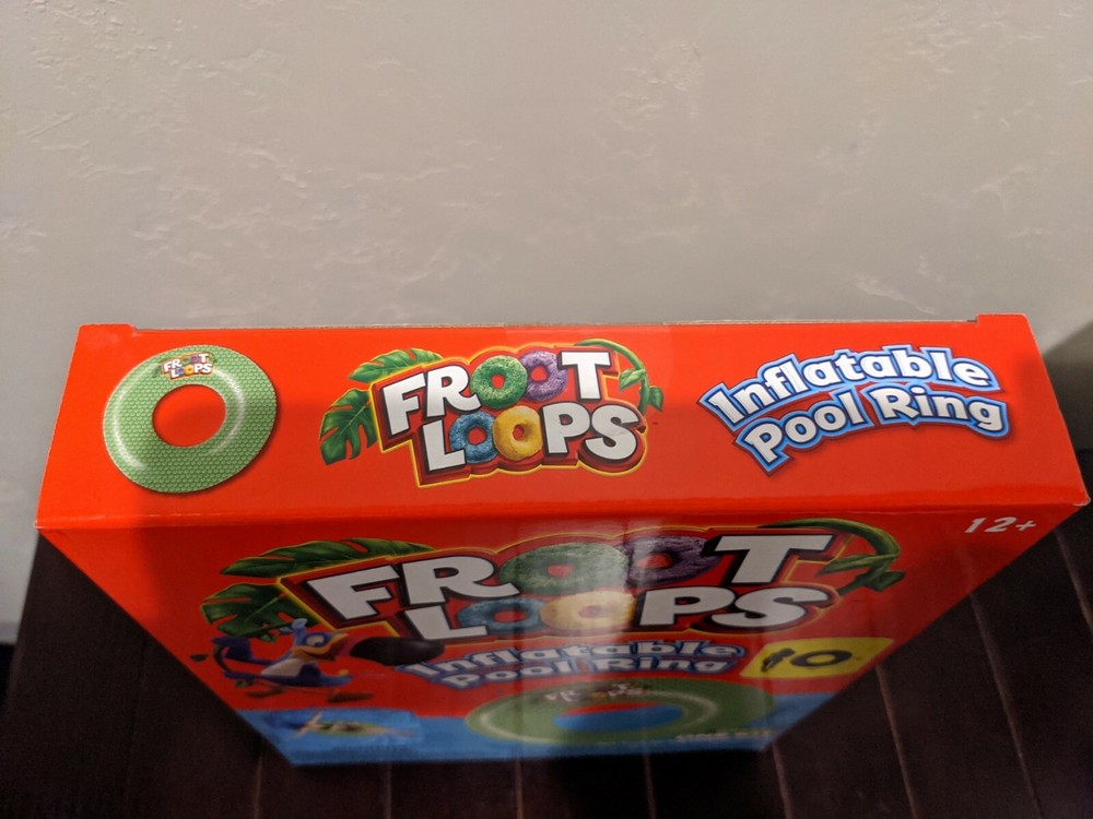 Inflatable Pool Ring Froot Loops Green