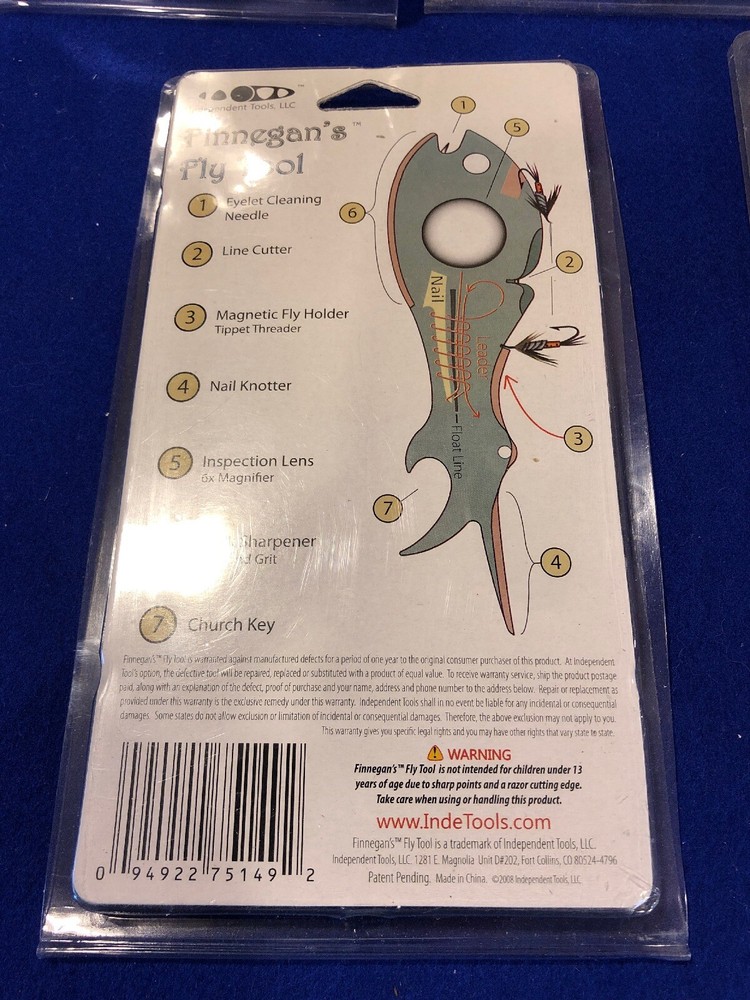 Finnegan's Fly Tool ~ Fly Tying Fishing Multitool