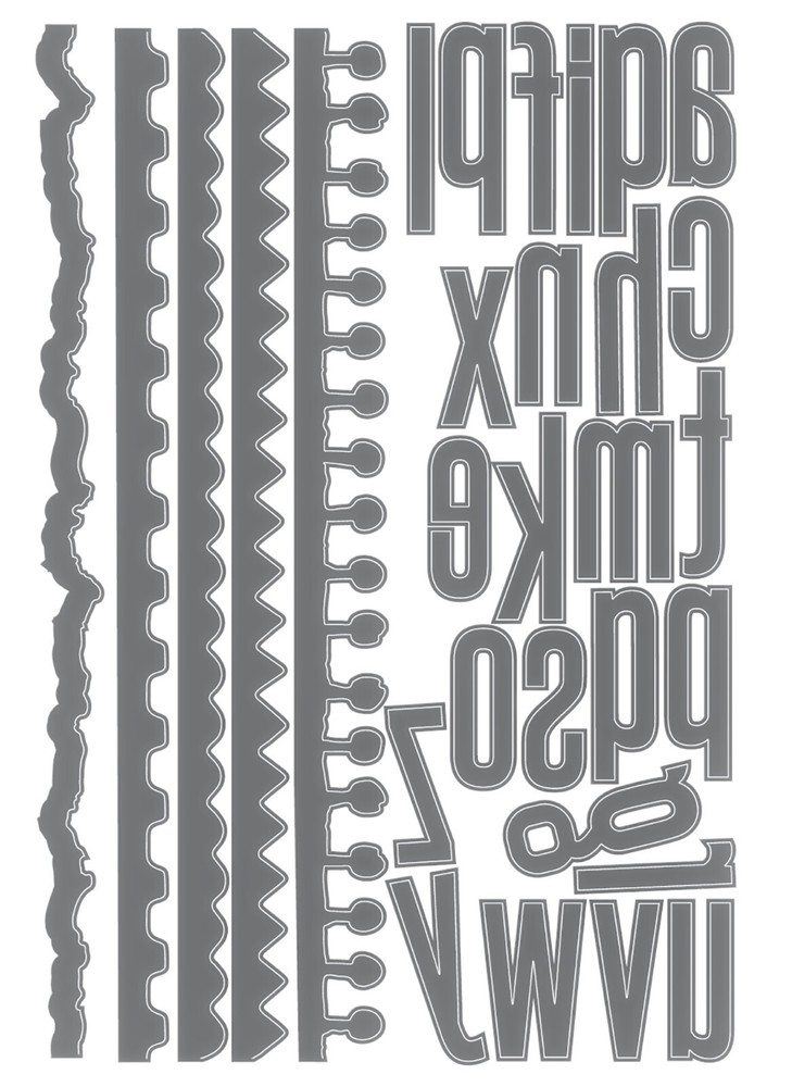 New Sizzix Thinlits 31pc Vault Edges #666873 Retail $20.99 by Tim Holtz