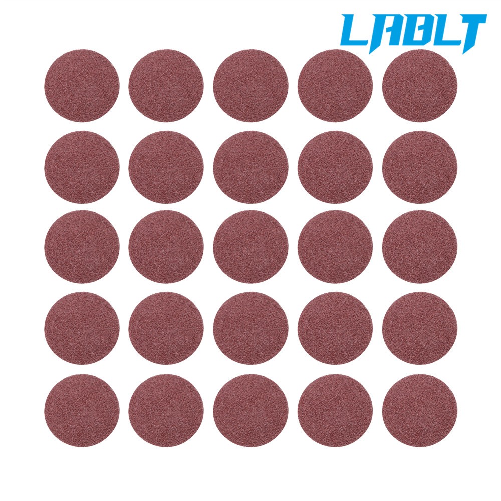 LABLT 50Pcs P80 2" roll Lock Quick Change Discs Set Sanding Discs w/ 1/4" Holder