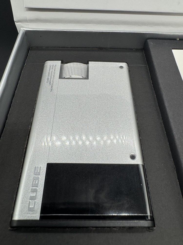 GOLFZON Caddy Talk Cube golf distance measuring device silver