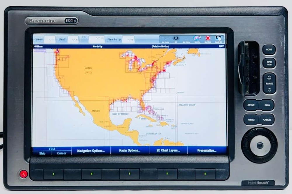 RAYMARINE E 120W WIDESCREEN HYBRIDTOUCH CHARTPLOTTER/MULTIFUNCTION DISPLAY