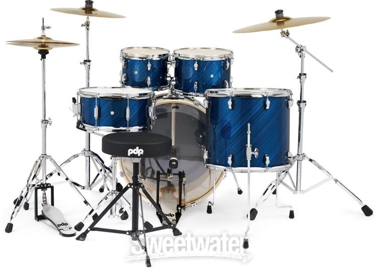 PDP Mainstage 5-piece Drum Set - Twisted Blue Steel