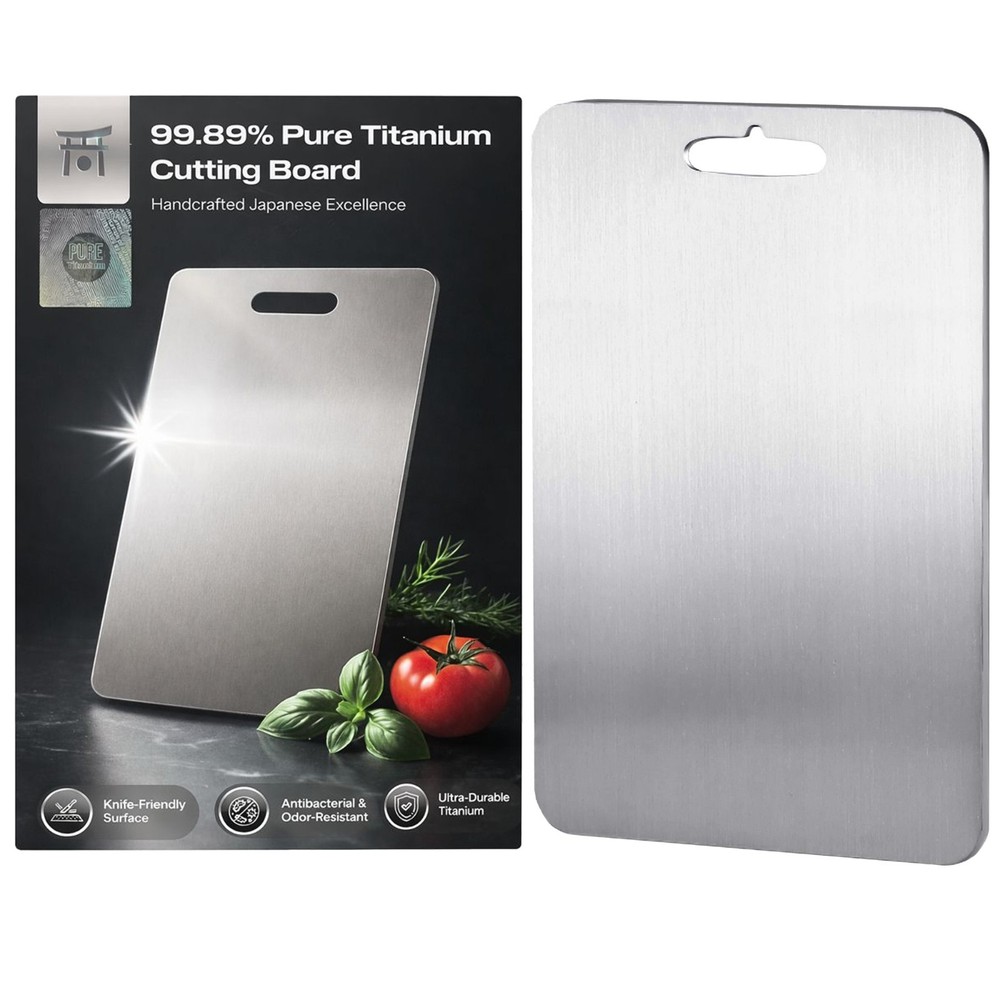Titanium Finish Cutting Board Easy Clean Non Rust Kitchen Chopping Board