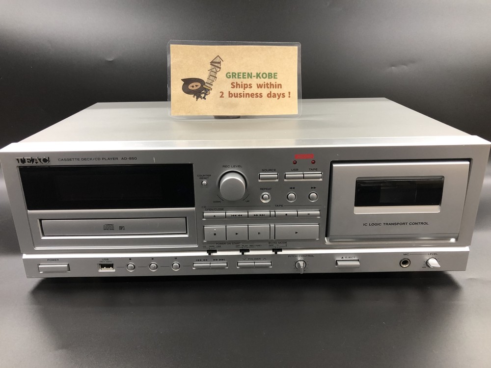 TEAC AD-850 cassette deck CD player USB Memory Recording & Playing 100W