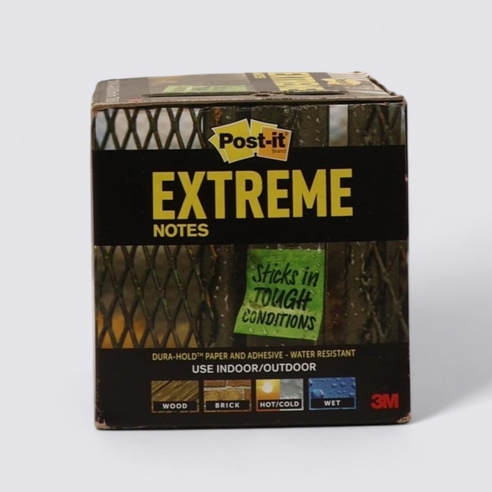Post-it Extreme Water-Resistant Self-Stick Notes Multi-Color 3"x3" 540 sheets