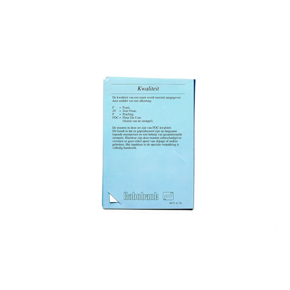 Netherlands 1991 coins Rabobank Mintset in folder
