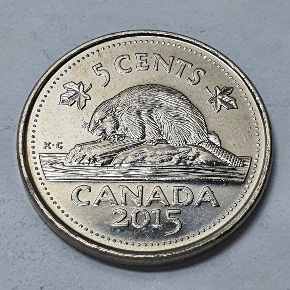 Canada 5 Cents 2015 Coin 02077D