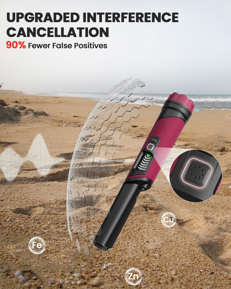 DR.ÖTEK Metal Detector Pinpointer IP68 Fully Waterproof Underwater Handheld
