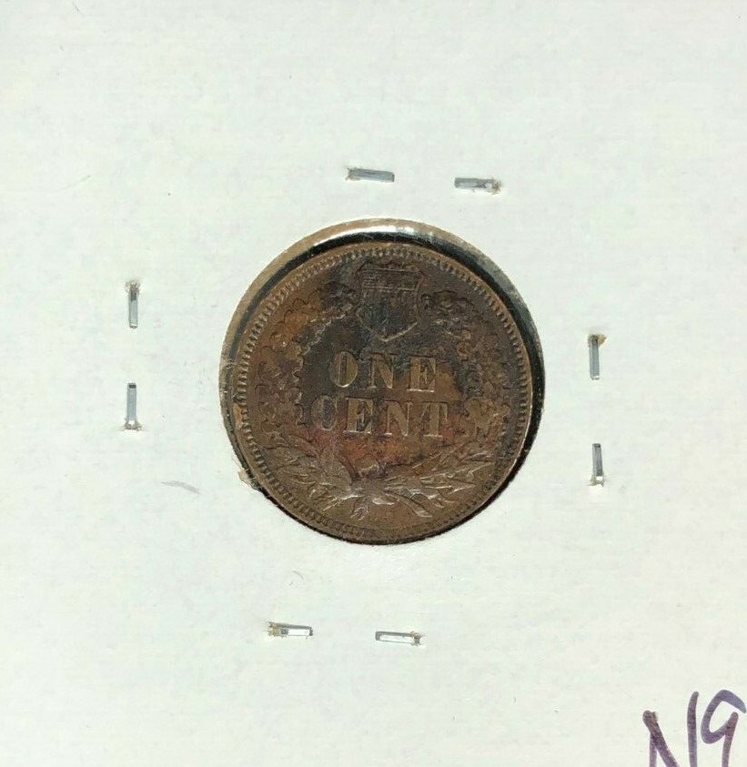1897 INDIAN HEAD CENT ~ XF+ ~ STAINED ~NICE COIN~ REF# D/D