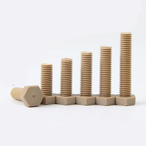 M3 External Hexagon Screw Plastic PEEK High Temperature Resistance