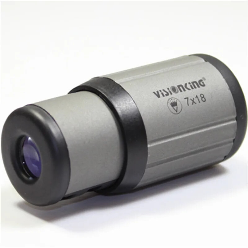 Single Tube Compact Portable Macro Meter Monocular Mini Micro Telescope 7X18mm