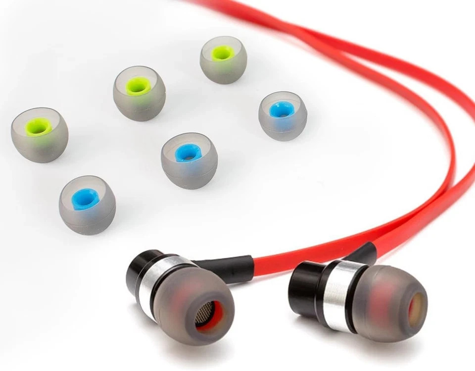 60PCS Earbuds Replacement Tips Silicone, Ear Bud multicolor