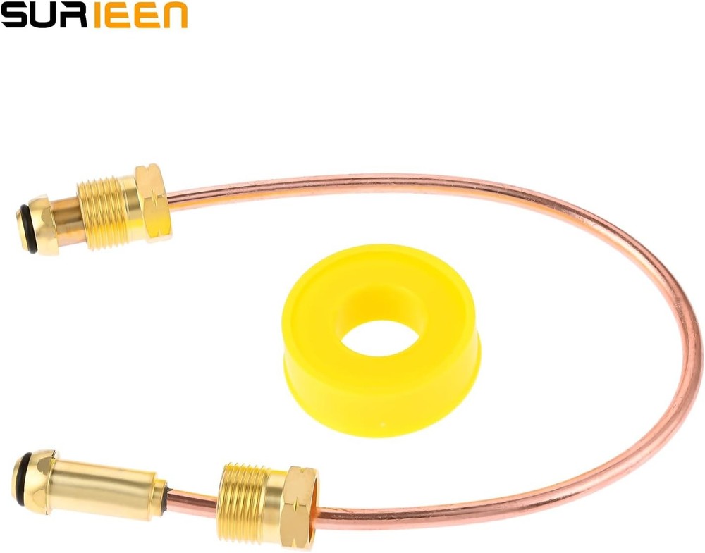 Propane Regulator Copper Pigtail POL x 15 Inch, x 7/8" HEX...