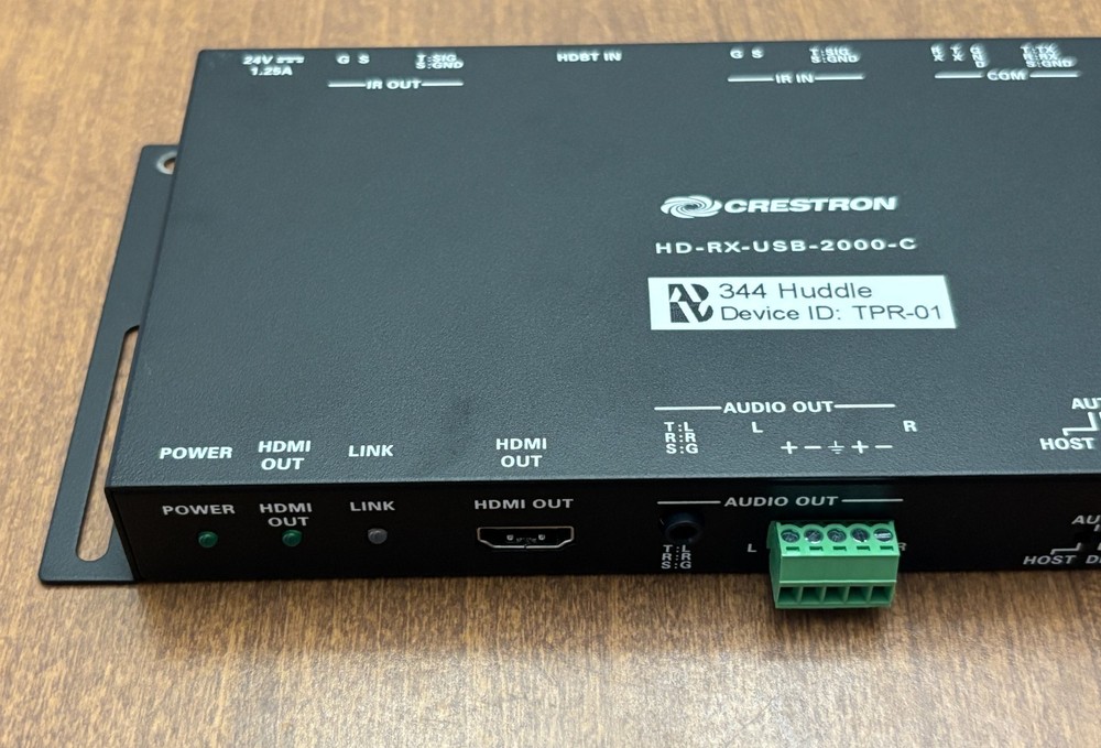 Crestron HD-RX-USB-2000-C receiver (no power supply)