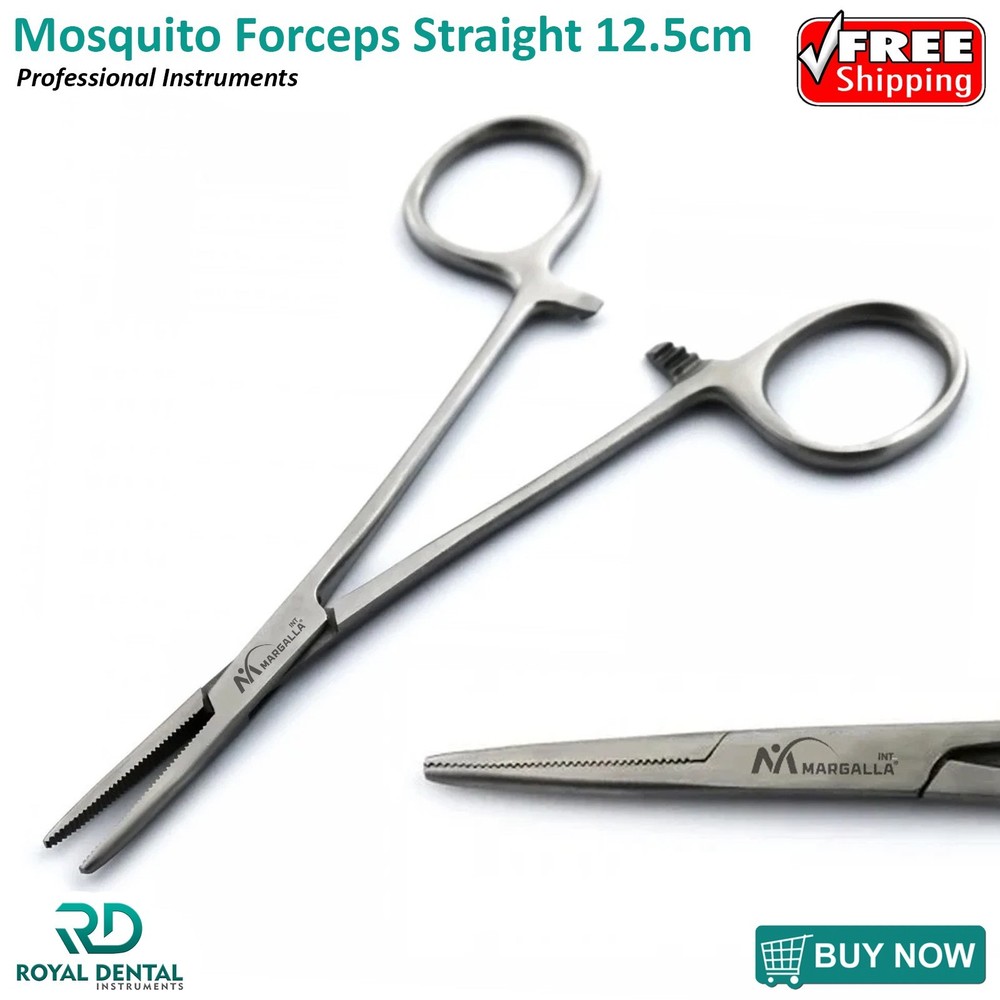 MOSQUITO HEMOSTAT LOCKING FORCEPS STRAIGHT SURGICAL INSTRUMENTS CE