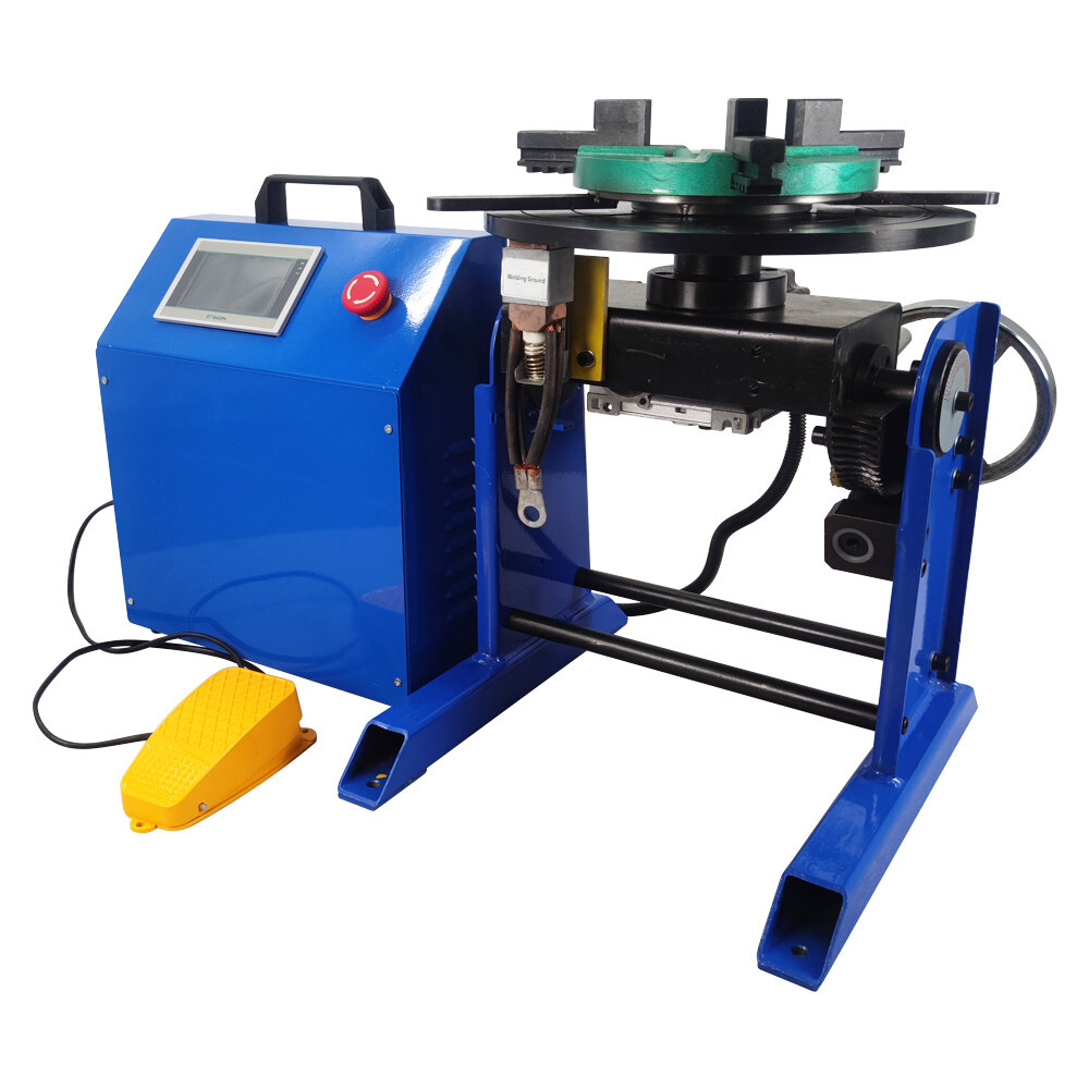 50KG Automatic Welding Positioner +200MM Chuck PLC Controller