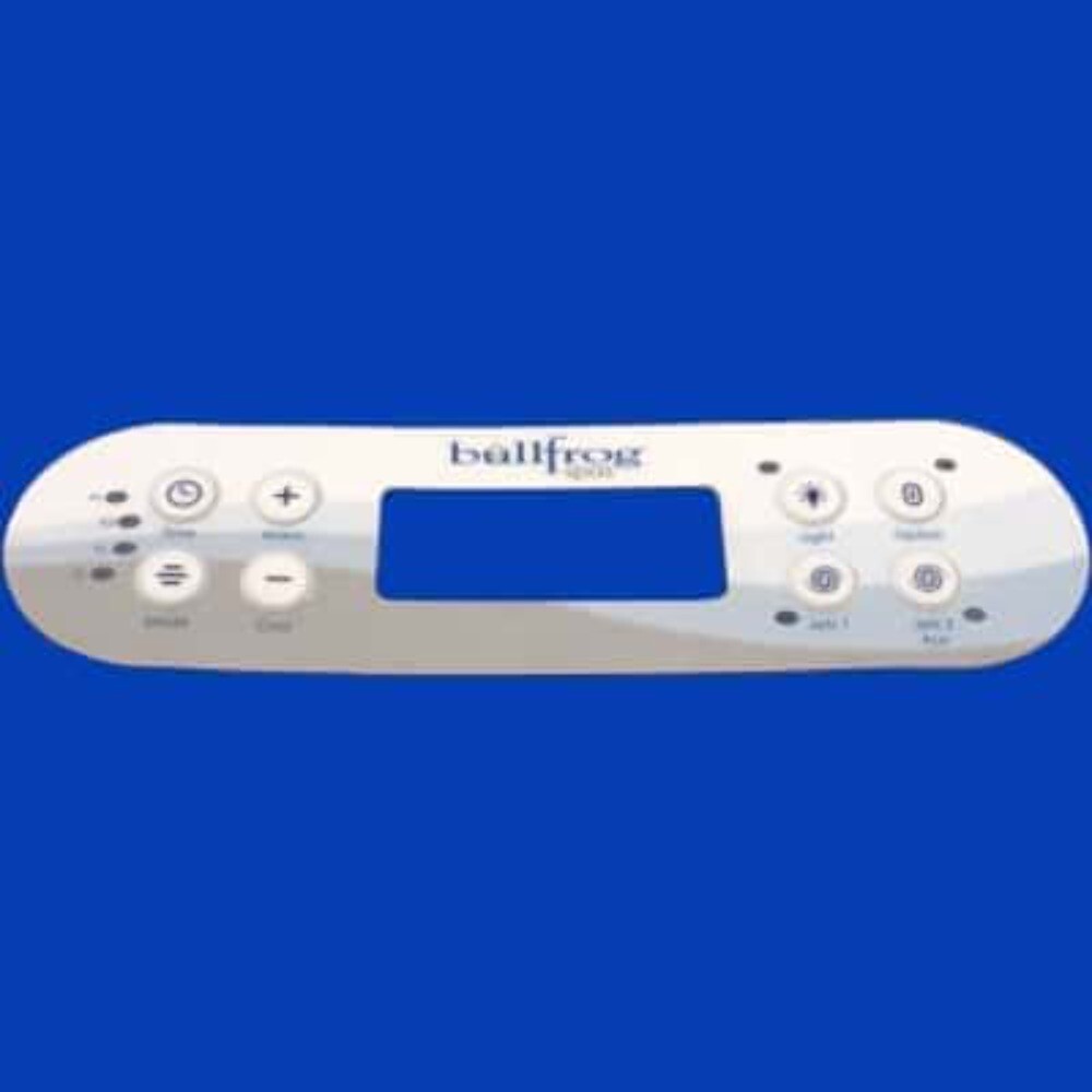 Bullfrog Spas Control Overlay, Premier, 2/AUX, 09+