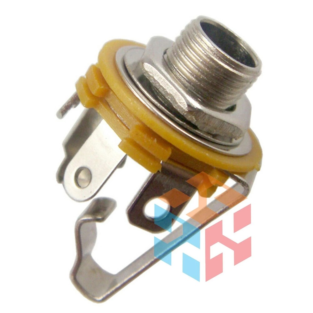 Electric Guitar Input Jack 6.35mm Stereo Active Pickup Output Socket Audio*