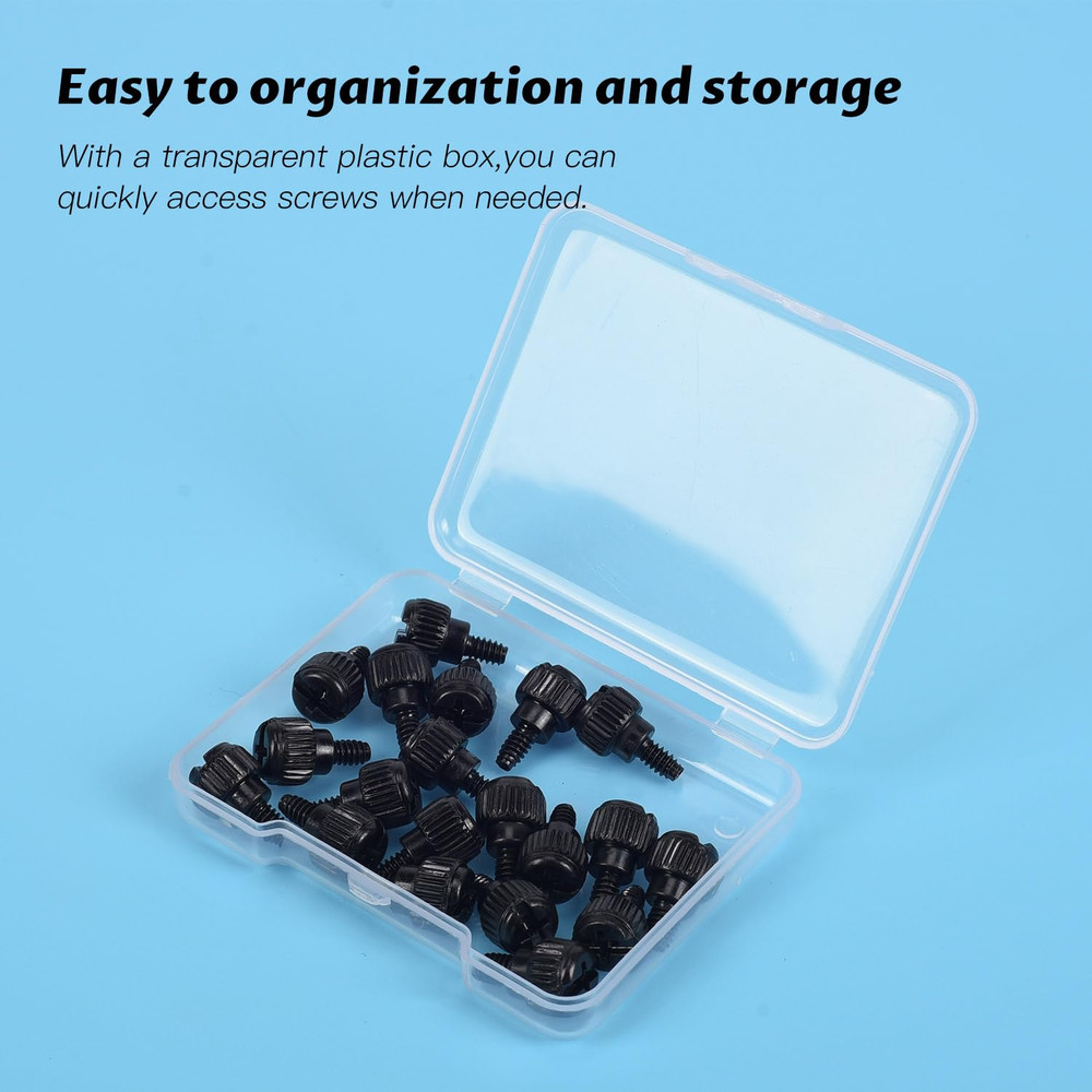 20x Computer Case Thumb Screws,6-32x6 M3.5 PC Case Screws for Desktop Computer C
