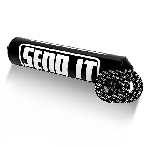 SEND IT Handlebar Pad with FREE GRIP DONUTS - Universal Round Handlebar Black