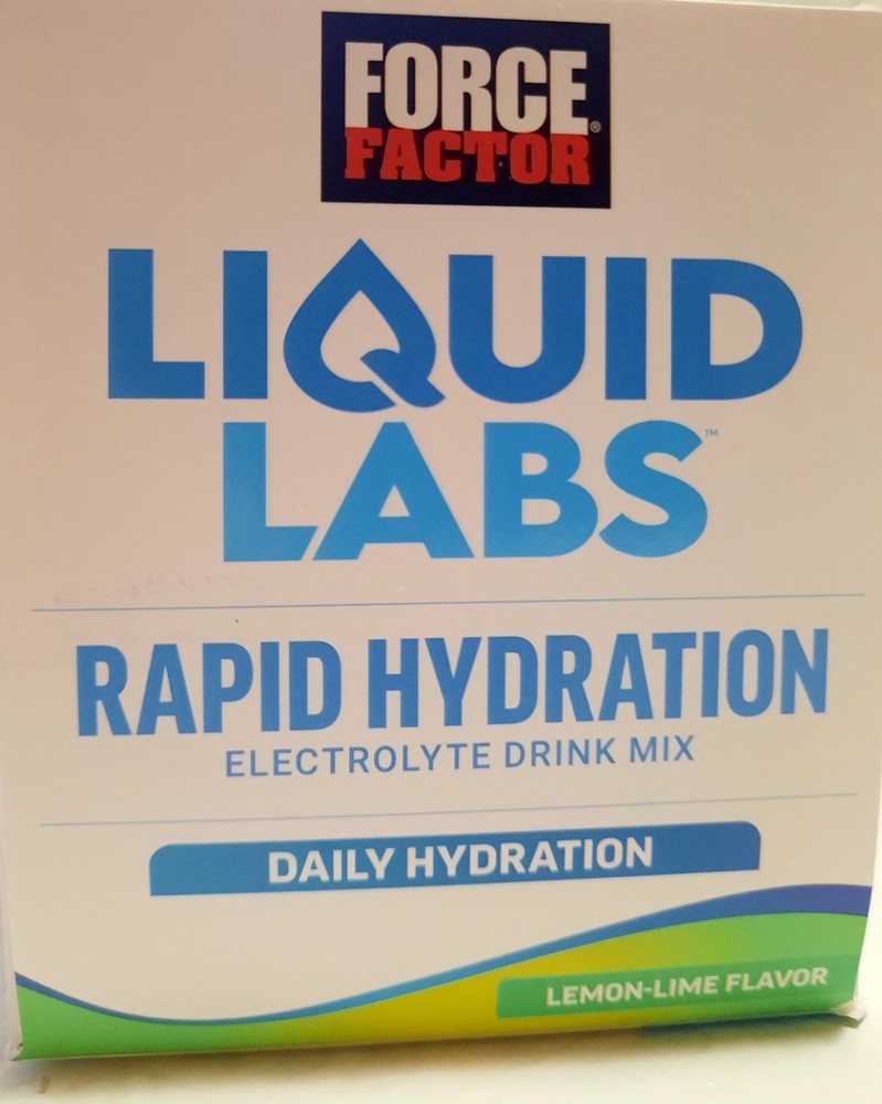 Force Factor, Liquid Labs, Rapid Hydration, Lemon Lime