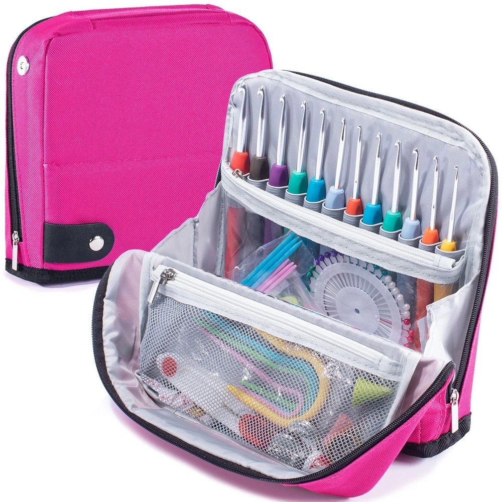 Crochet Hook Case Empty - Crochet Hook Organizer Stand Up Unique Design -Corc