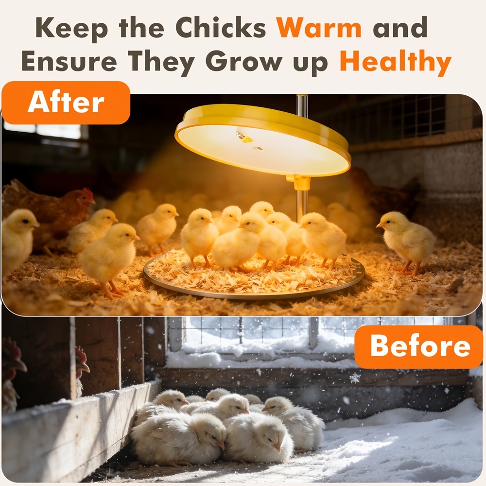 45W Chick Brooder Heating Plate Brooder Heater for Chicks with Adjustable Height