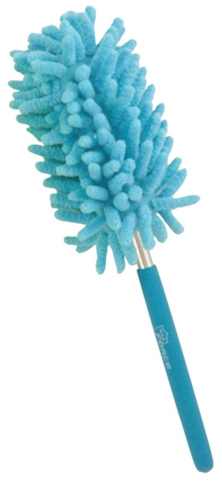 Blue Microfiber Duster Fuzzy Stick