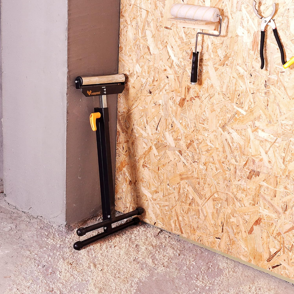 Roller Miter Saw Support Stand 2 Pc Pack Folding Tool Table Workbench Adjustable