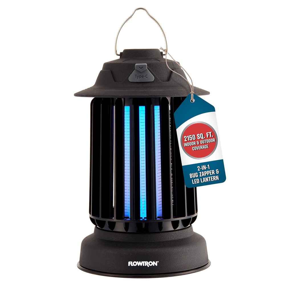 Flowtron Bug Zapper, 2150 Sq Ft Bug Zapper w/Camping Lantern