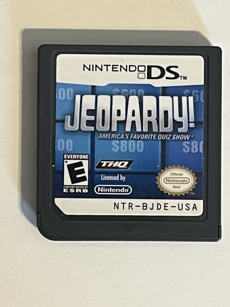 Jeopardy! (Nintendo DS, 2010) Authentic | Cleaned | Tested/Works