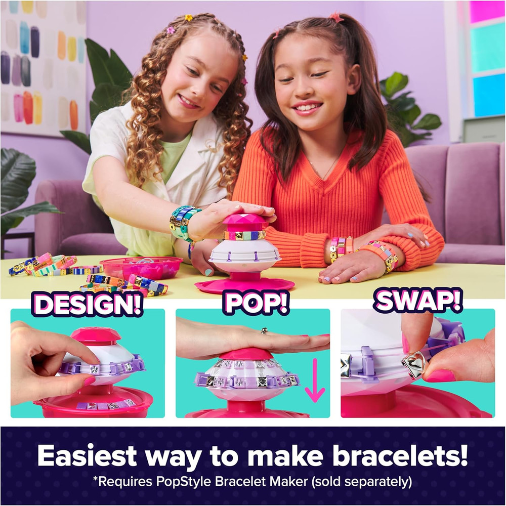 , Popstyle Expansion Pack, Bracelet Making Kit, over 50 Gem Beads, Makes 3 (Pack