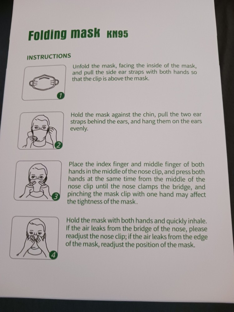 Subolun KN95 Folding Mask (50PK)