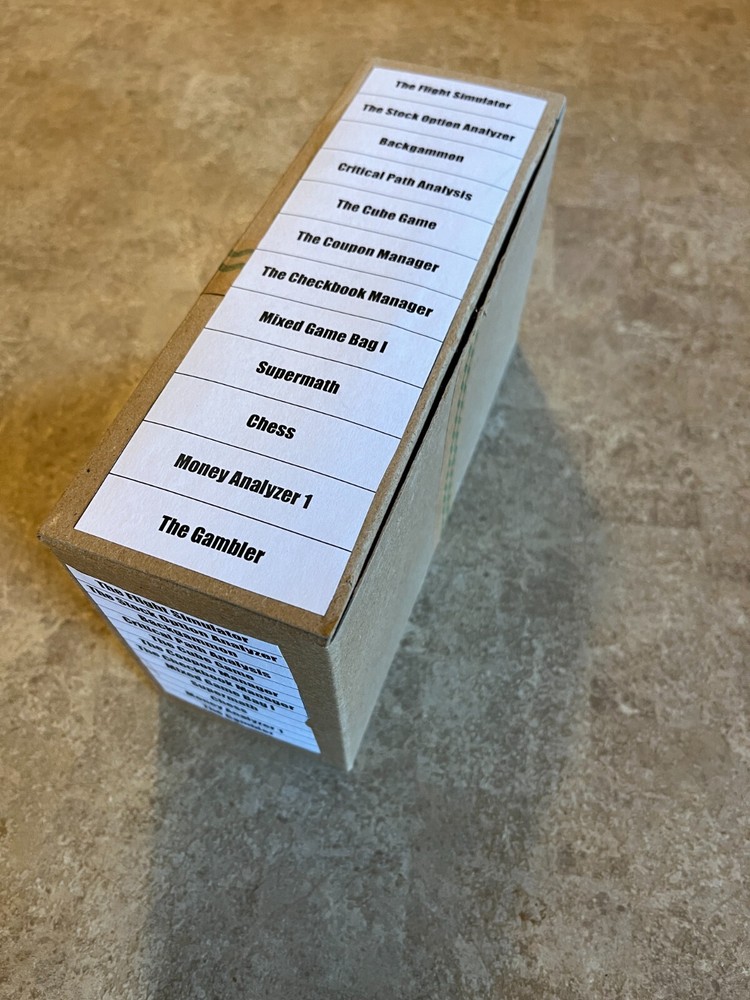 12 Original New Shrink-wrapped TIMEX TS1000 Software Cassettes