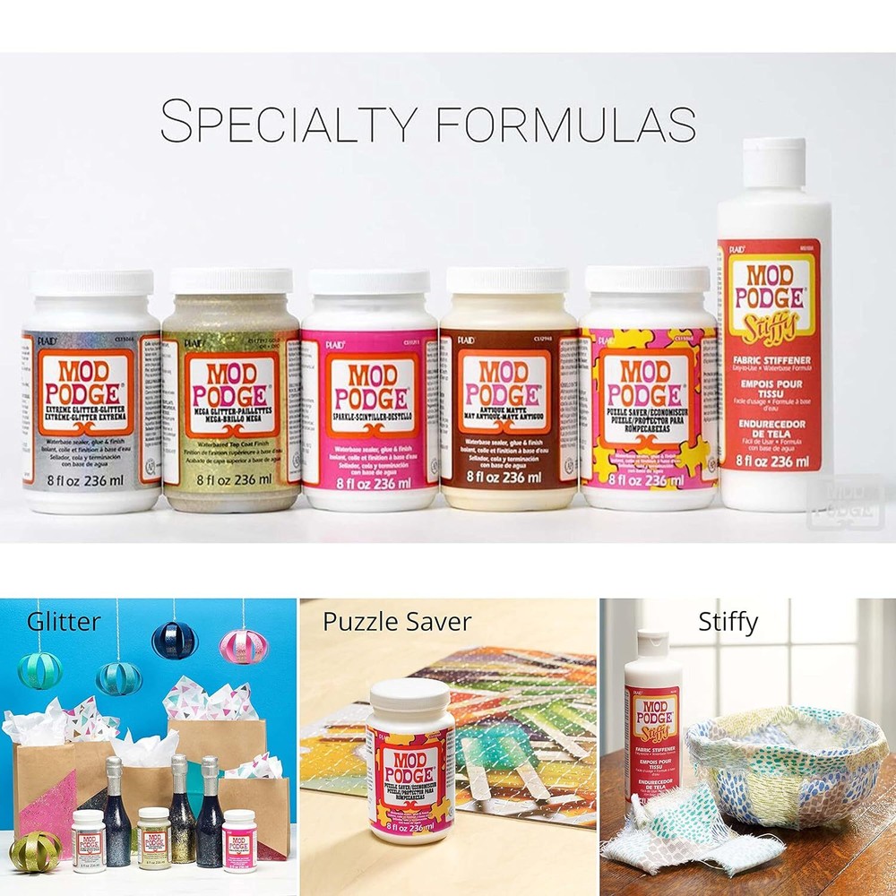 Mod Podge Super Gloss Multi Surface Decoupage Glue 8 Oz Clear Finish