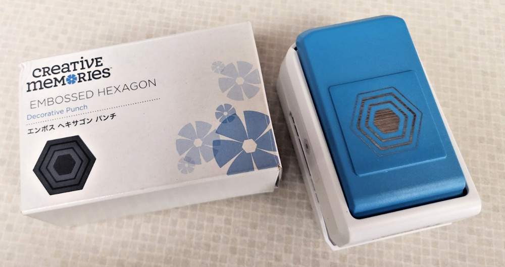 Creative Memories Embossed Hexagon Punch