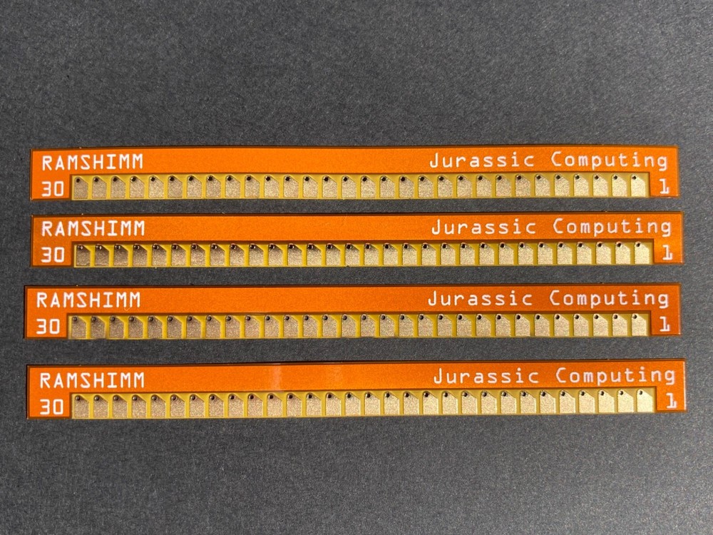 4pcs RAMSHIMM interposers: fix poor contact issues in RAM SIMM sockets