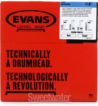 Evans Hydraulic Series Drumhead - 8" - Blue