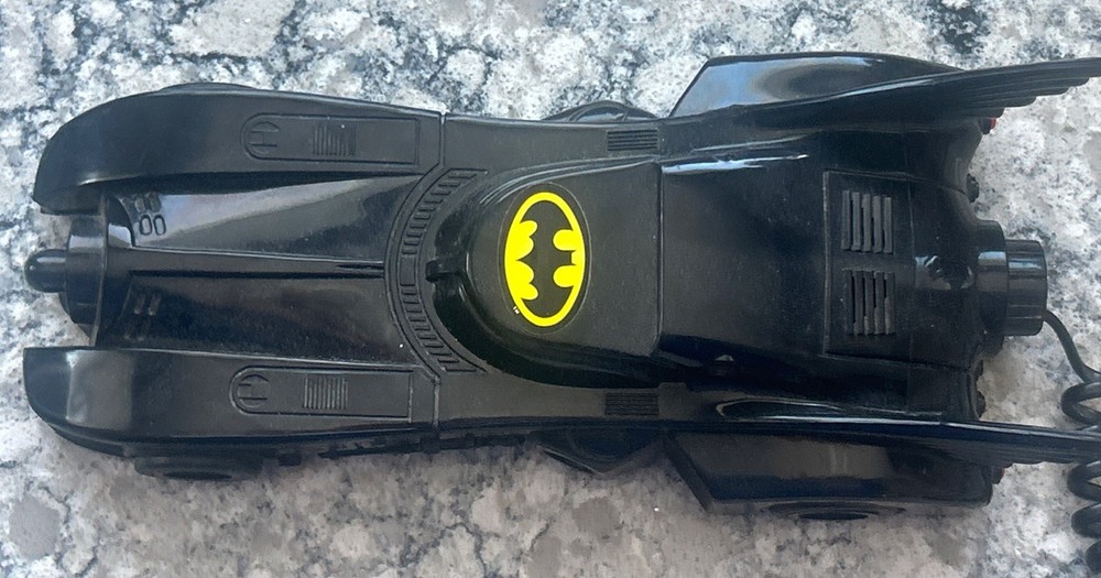 1989 BATMAN BATMOBILE TELEPHONE Untested