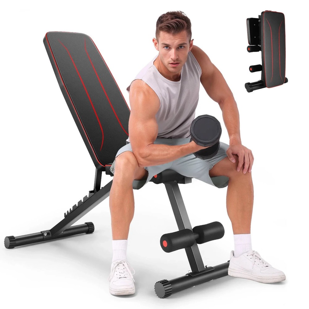 Adjustable Foldable Weight Bench 660lbs Adjustable Backrests Workout Exercise US